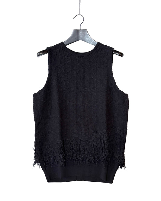 Knit 3 stripes vest