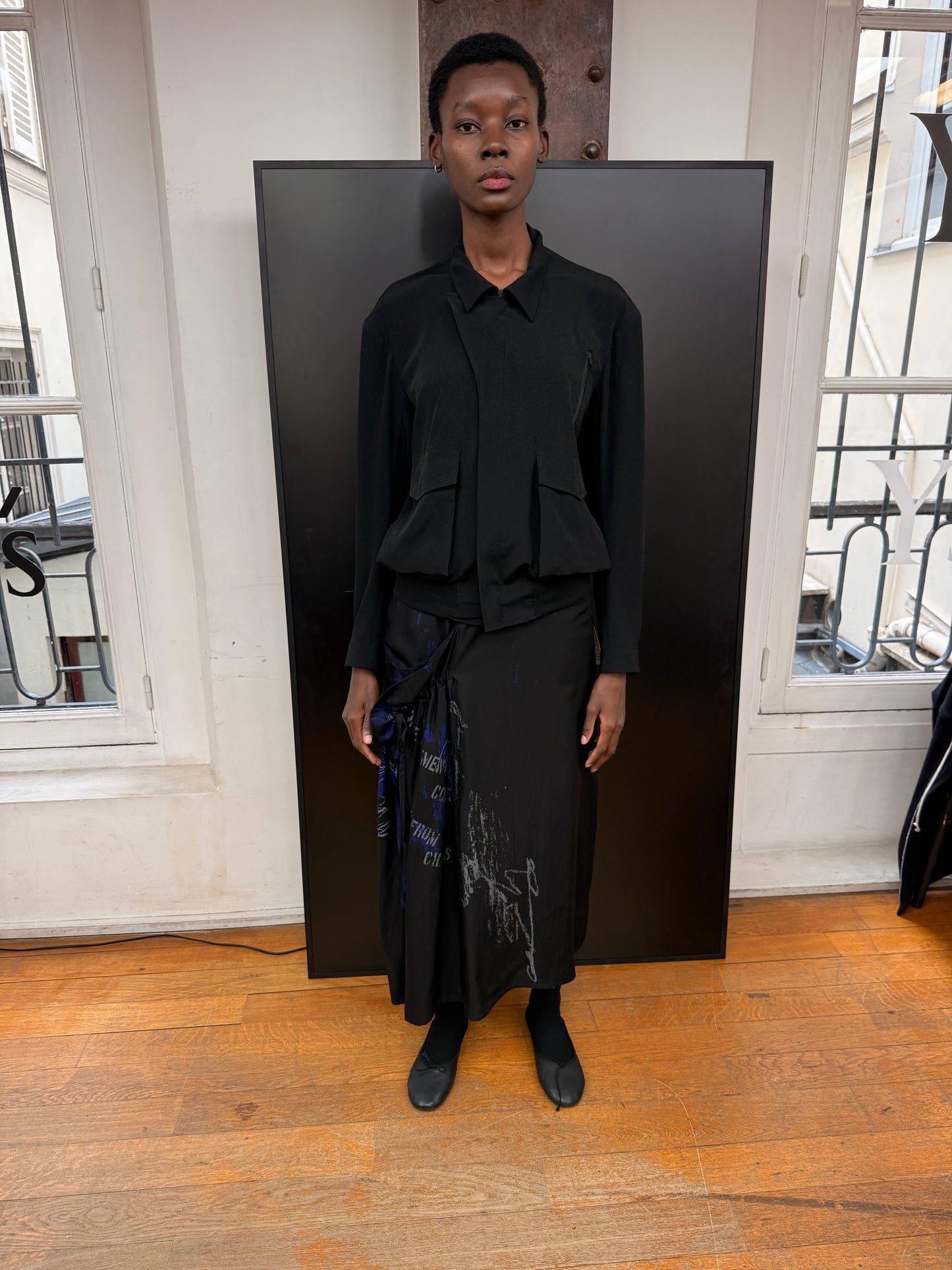 On-right side gather skirt