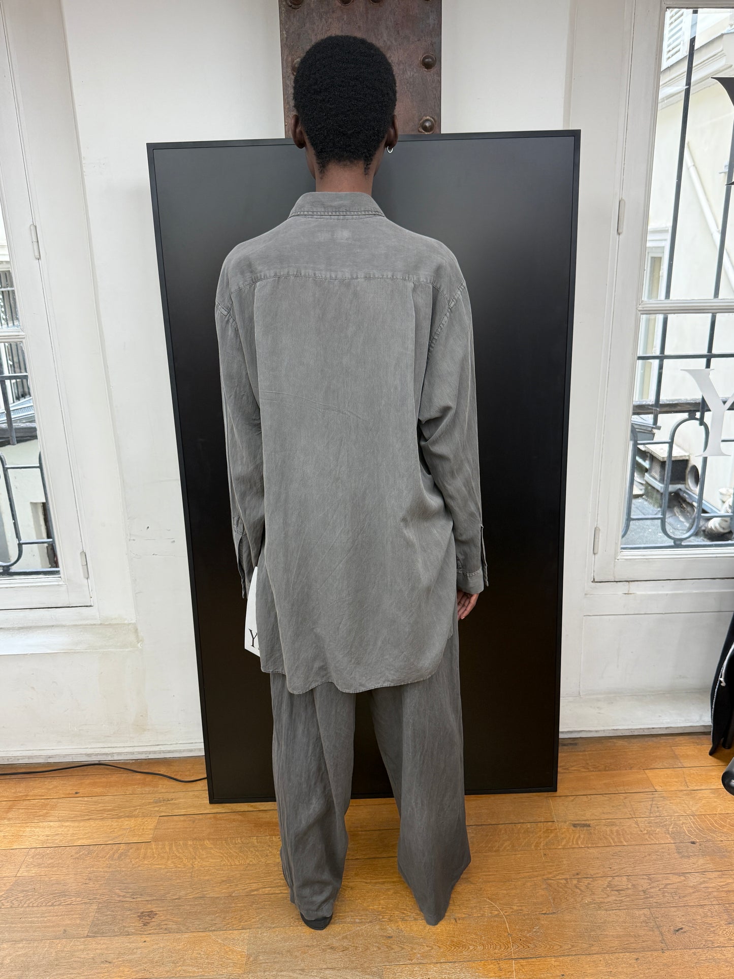 U-2 tuck wide pants