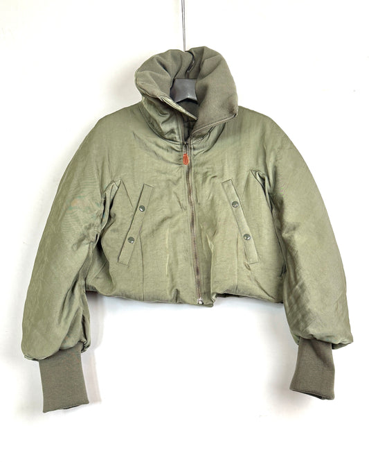 Oversized padded flight jacket