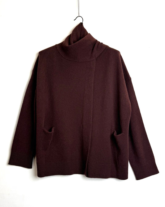 Pure relaxed scarf jacket