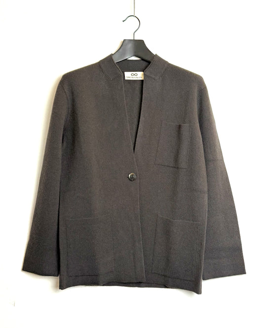 Doubleface one button jacket