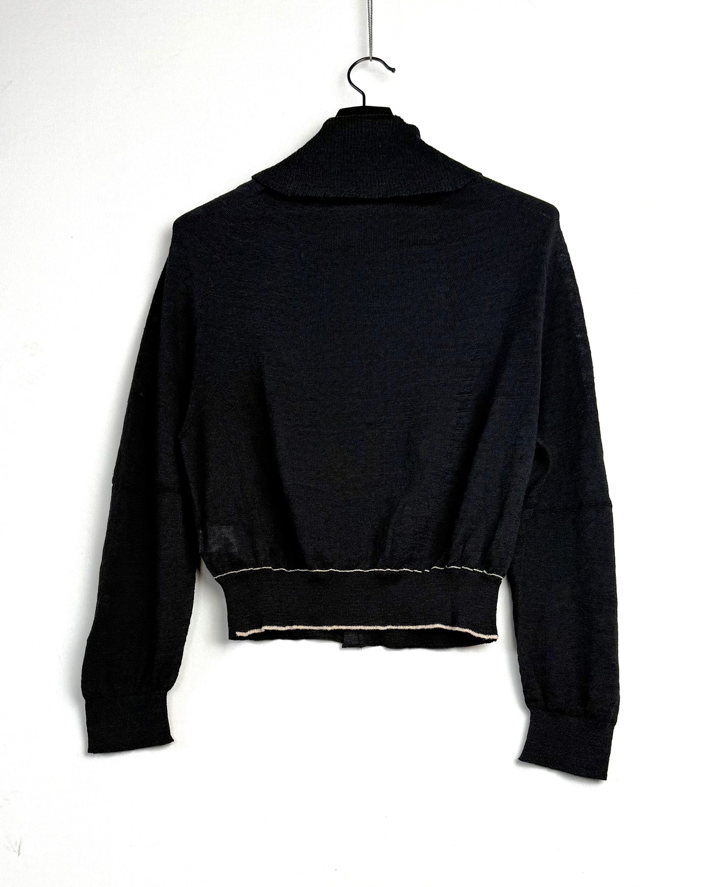 WG cardigan with collar