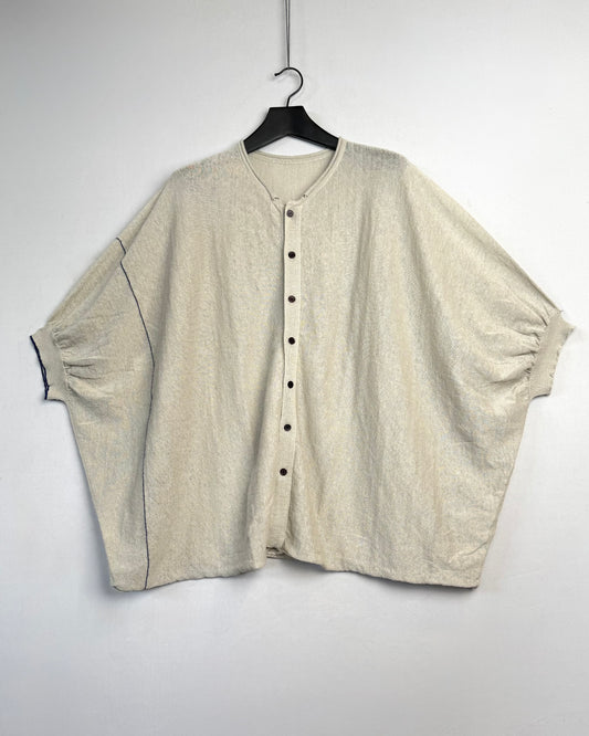 WG 1/2 sleeve big cardigan