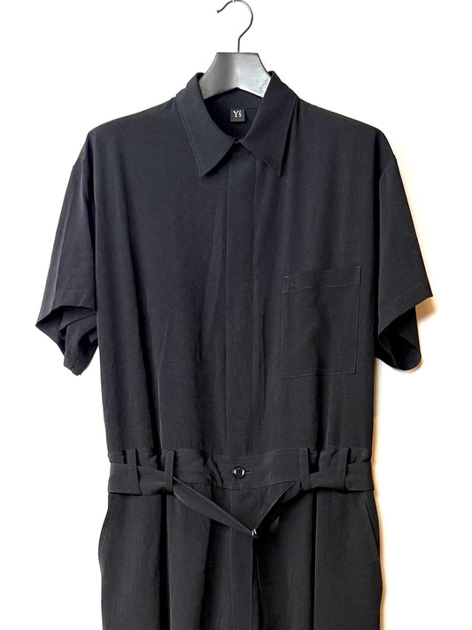 Y-fly f half sleeve overalls