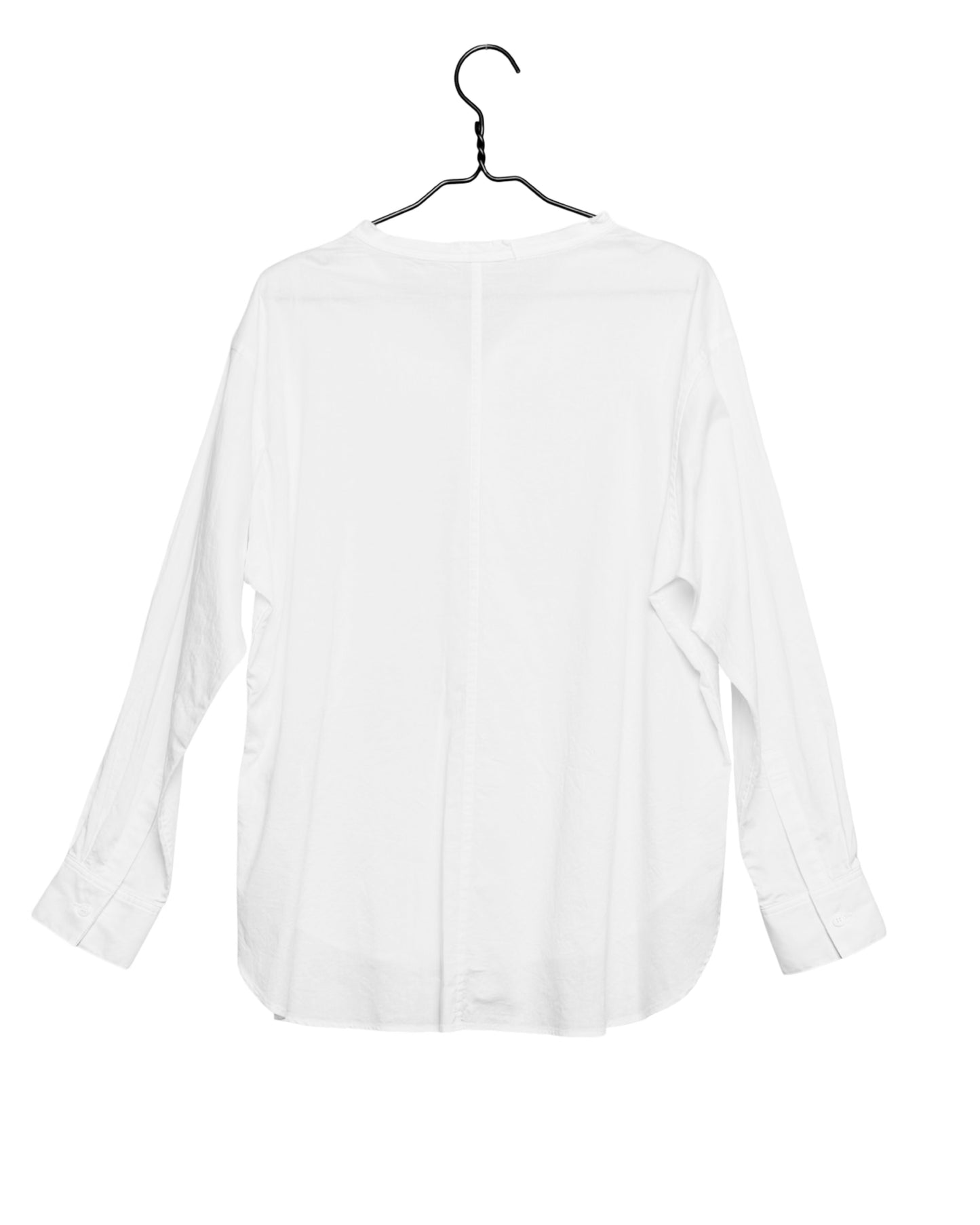U-fringe colar blouse