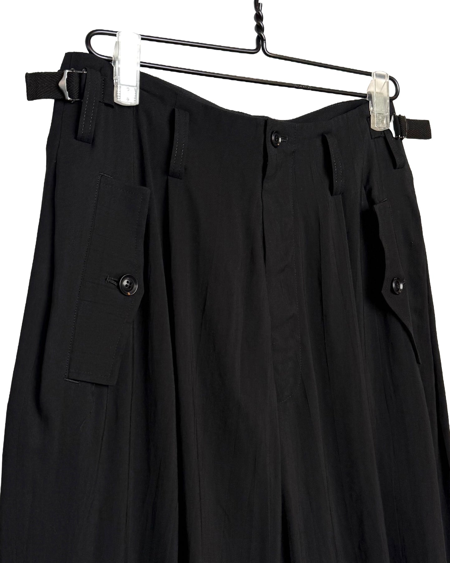 U-2 tuck wide pants