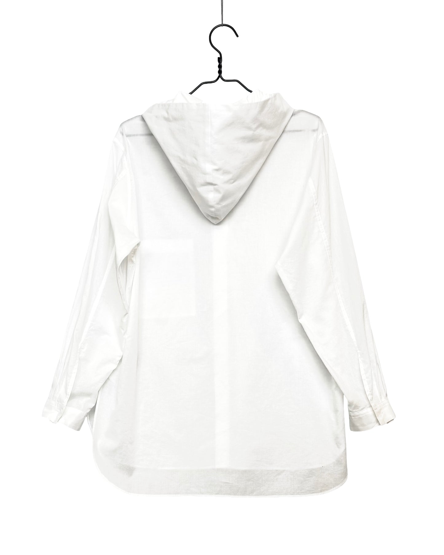 O-hooded blouse