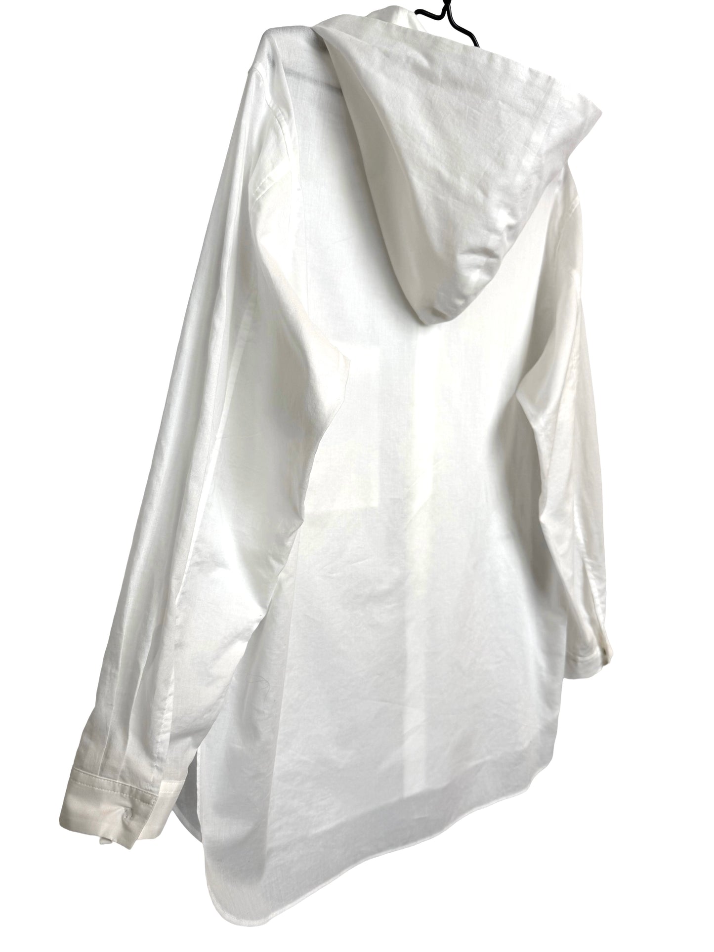 O-hooded blouse