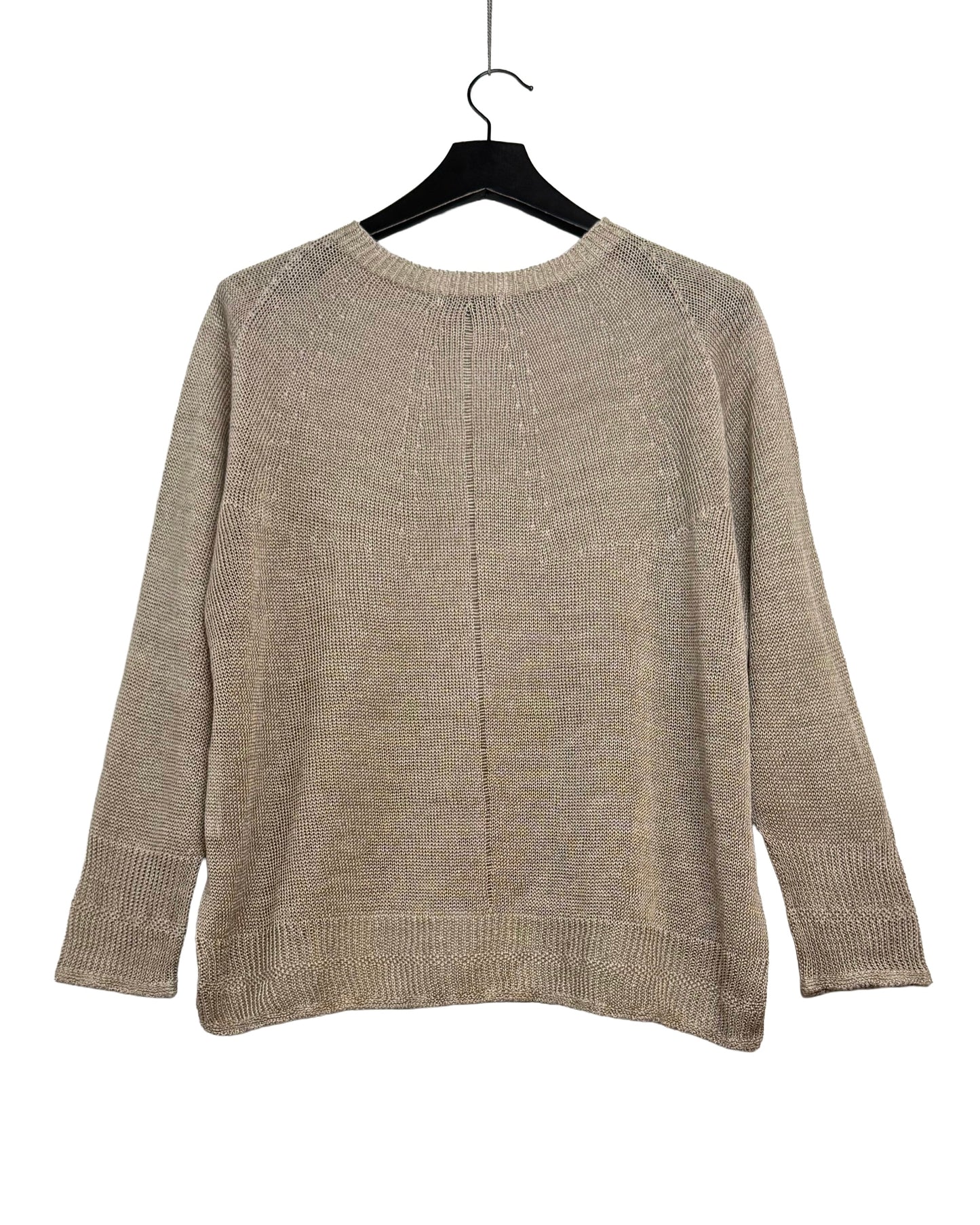 Normandy linen crew neck pullover