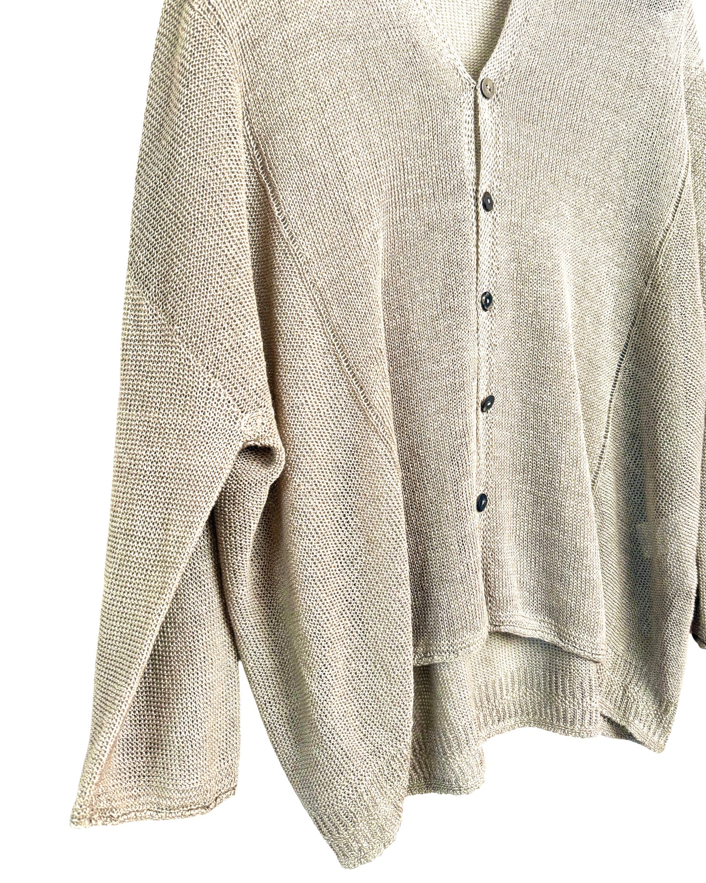 Normandy linen v neck cardigan