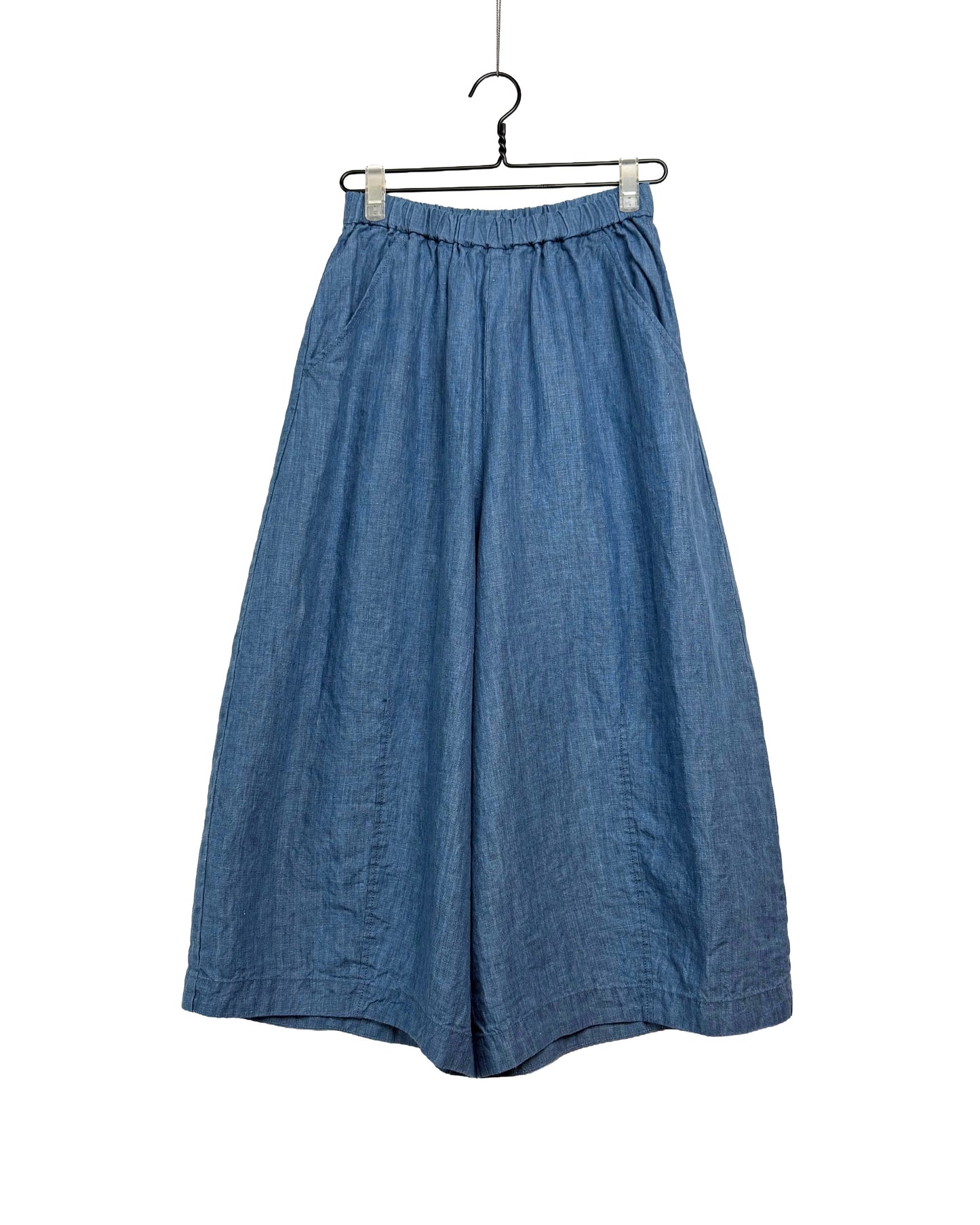 Linen indigo chambray pants