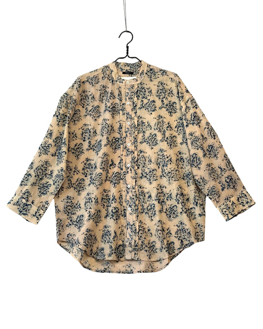 Pleated front shirt