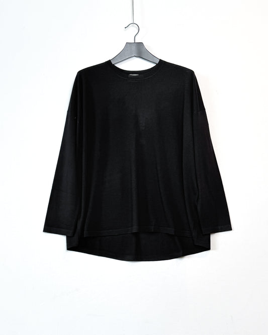 Extrafine relaxed crew jumper