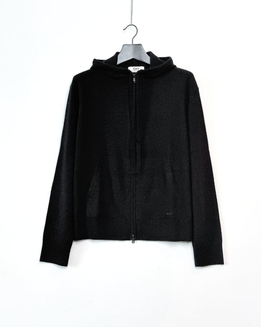 Blurry zipped hoodie jacket