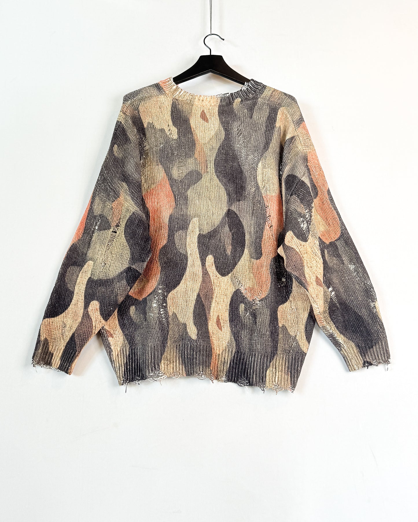 Printed oversized sweater