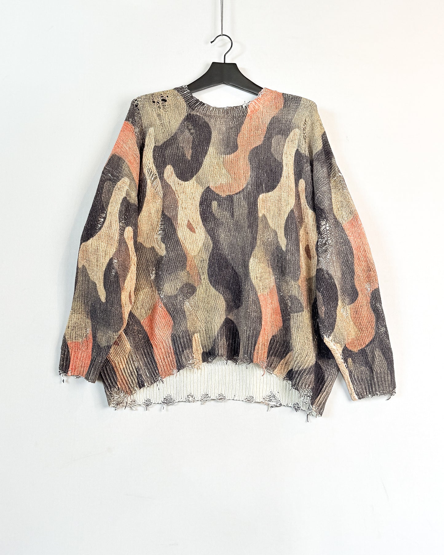Printed oversized sweater
