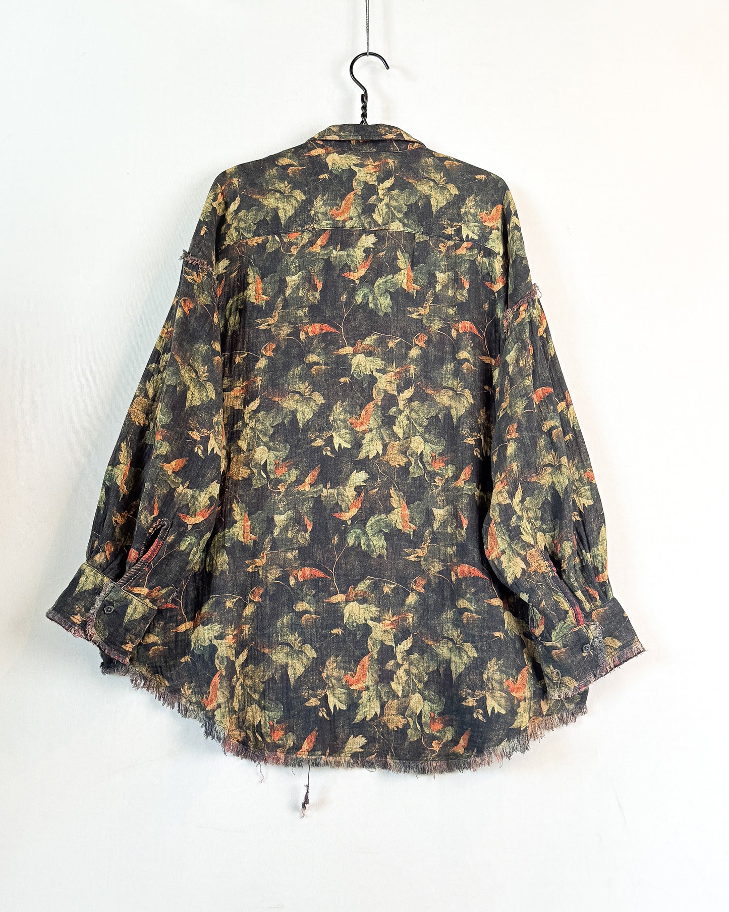 Reversible drop neck shirt