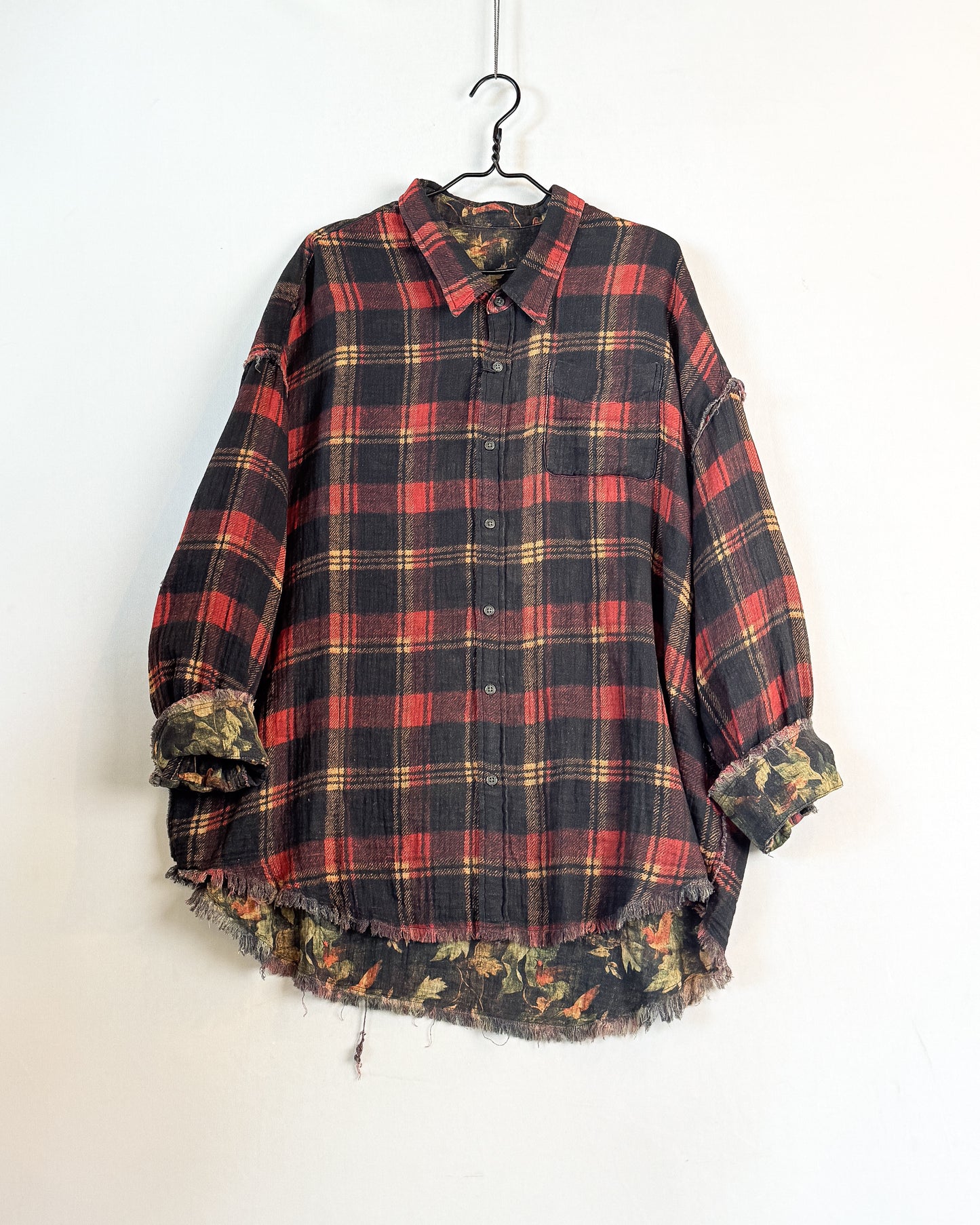 Reversible drop neck shirt