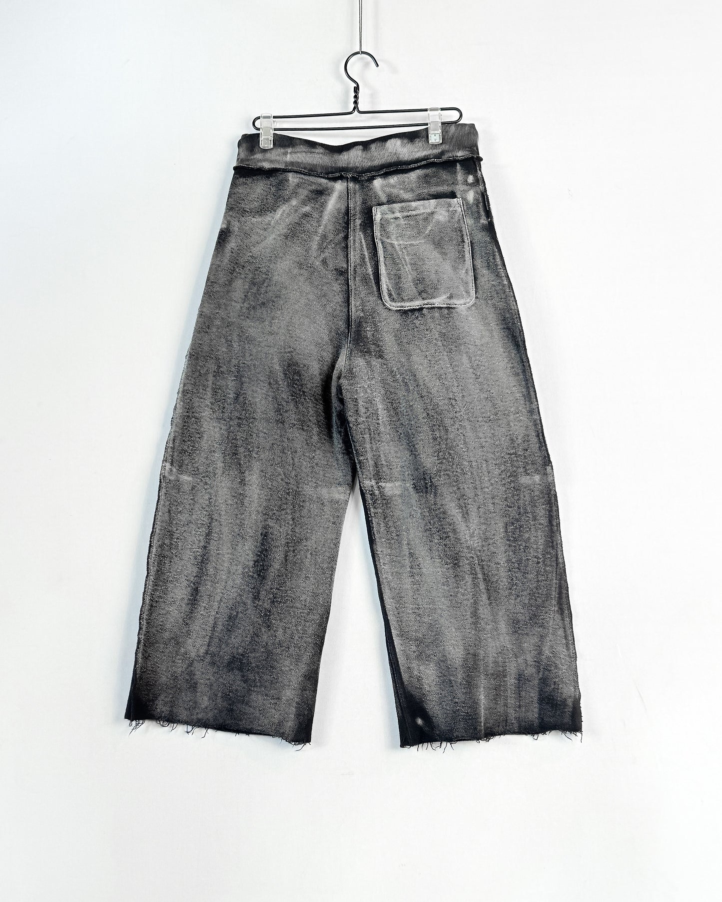 Cropped pleated sweatpant