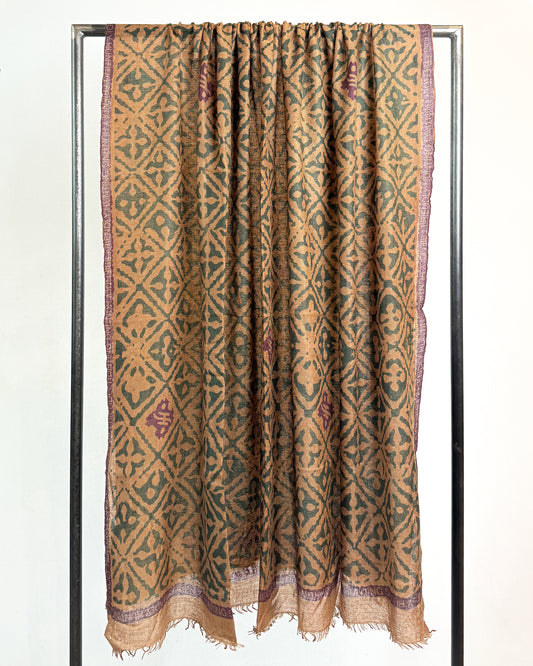 Felted Stole print Eyes of Marrakesh