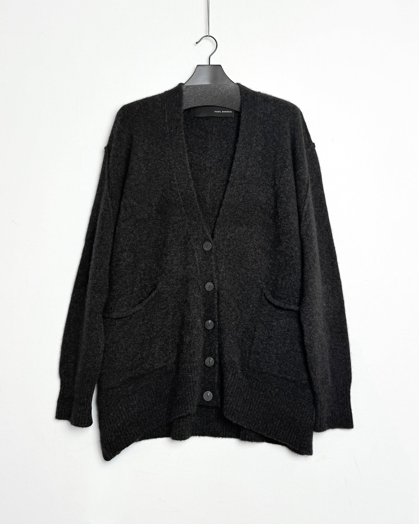Stretch cashmere oversize cardigan