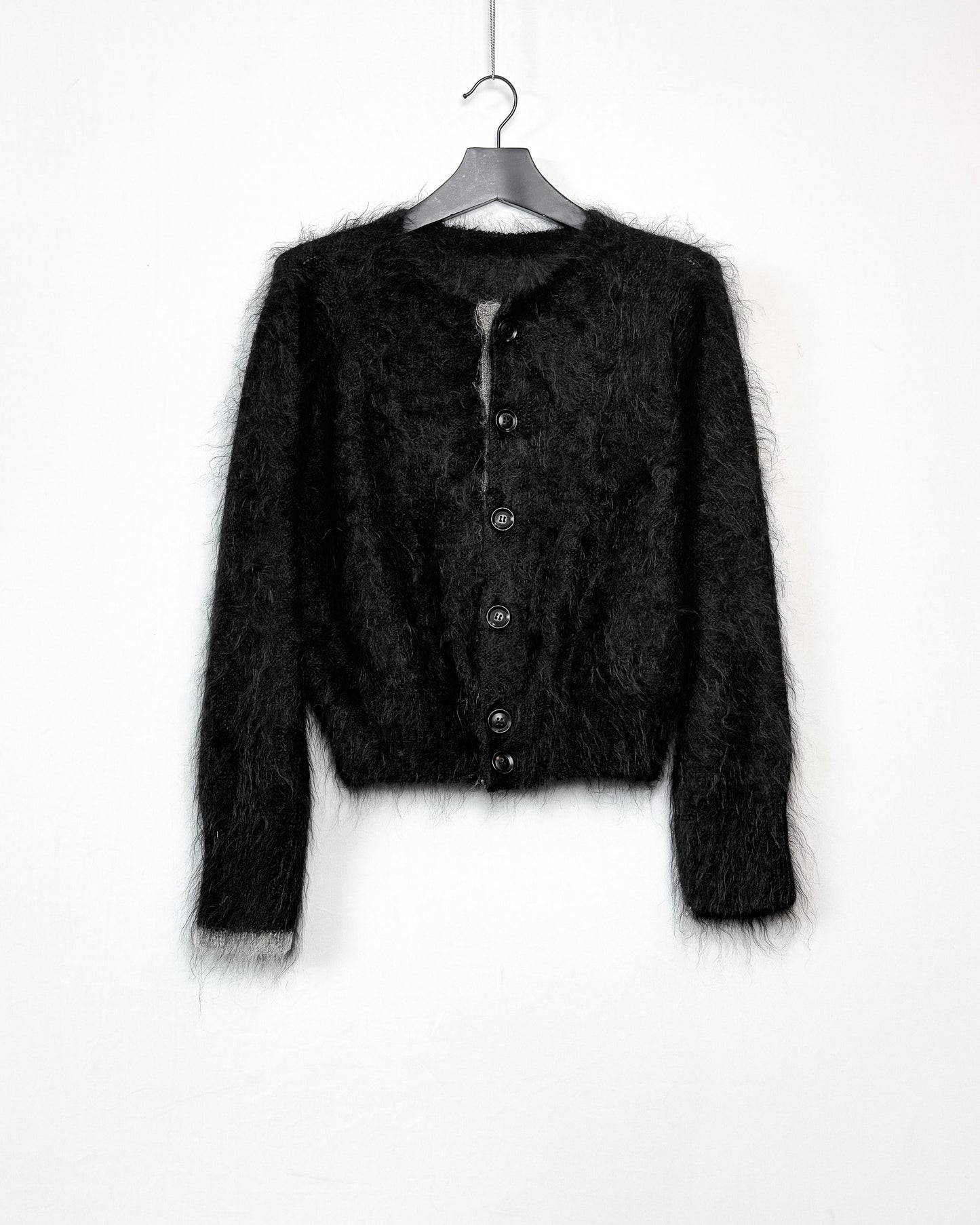 Color scheme mohair cardigan