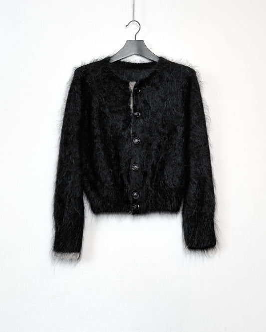 Color scheme mohair cardigan