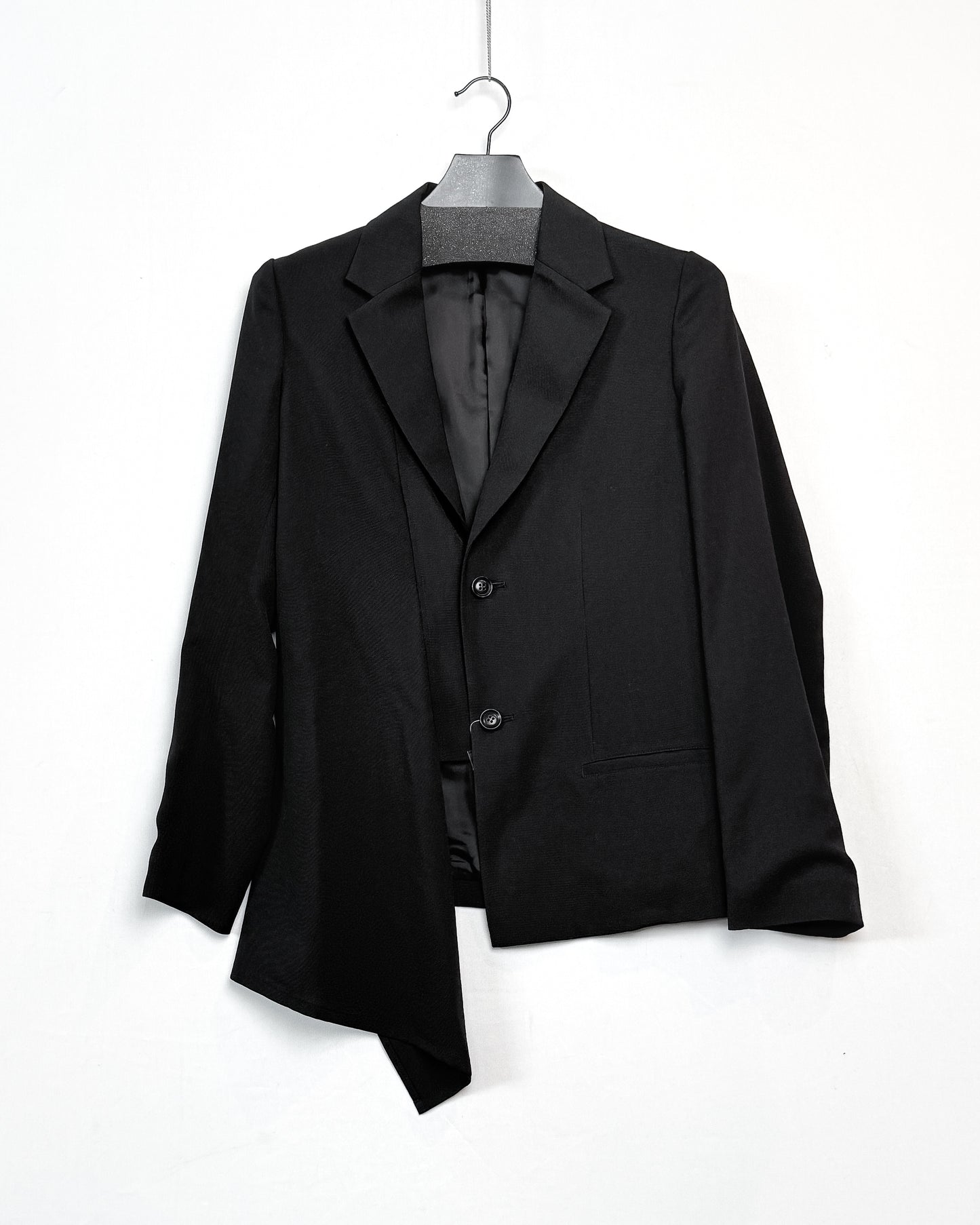 O-right cloth asymmetery jacket
