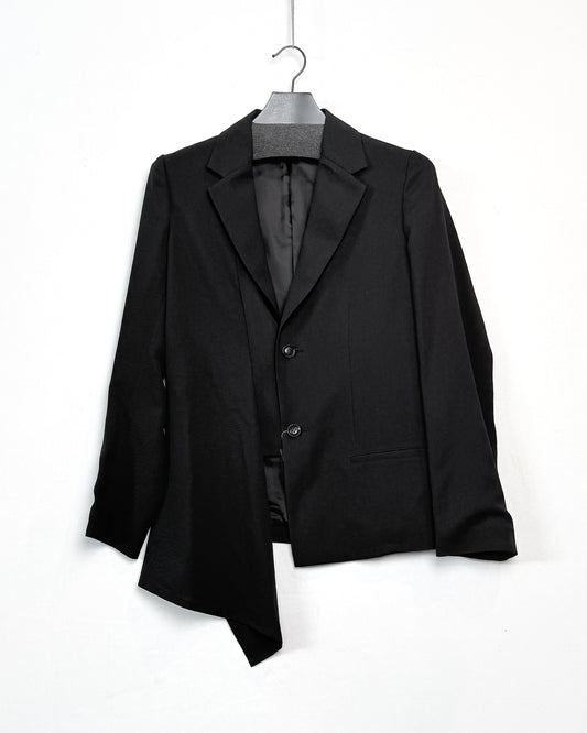 O-right cloth asymmetery jacket