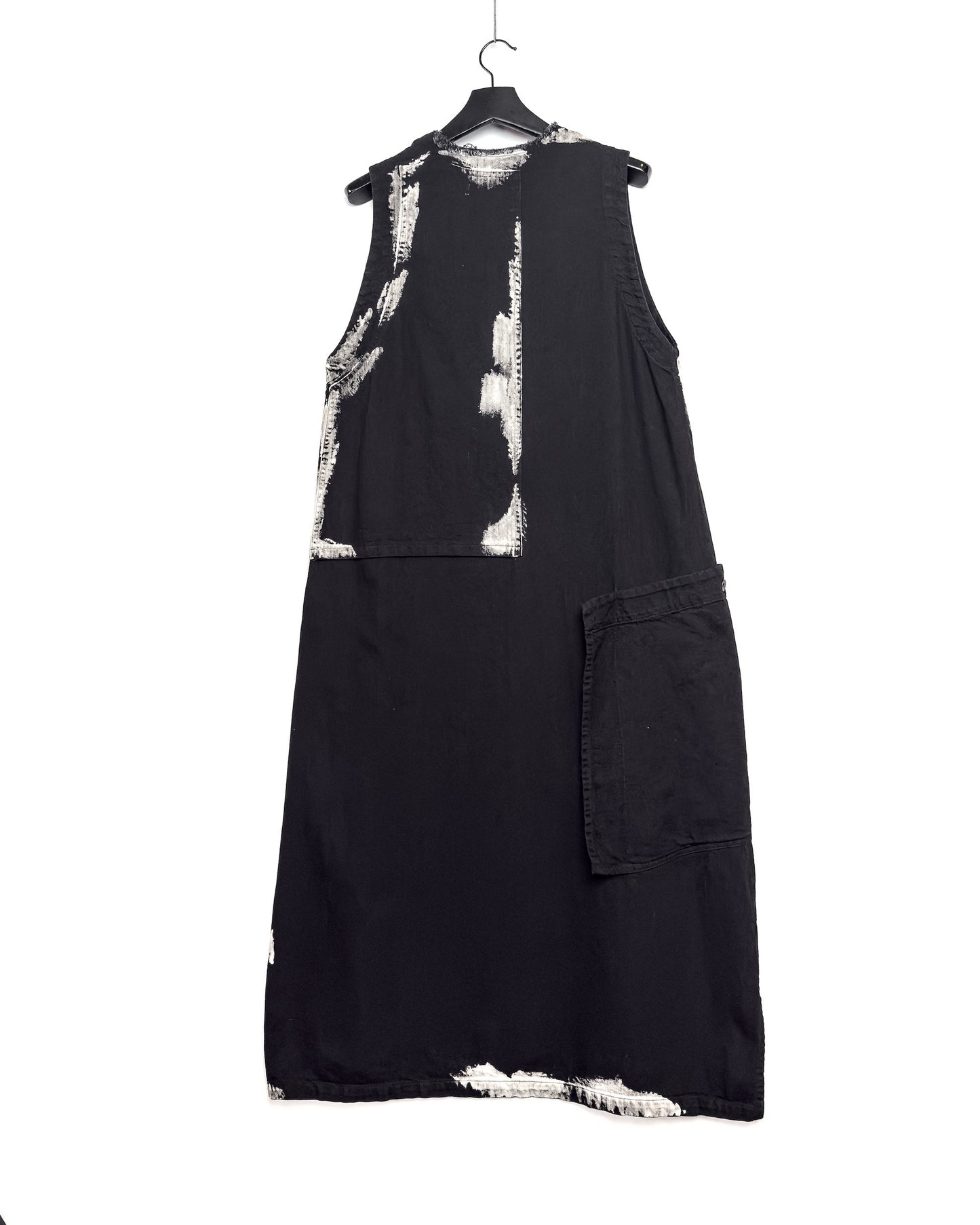 O-patched pk long dress