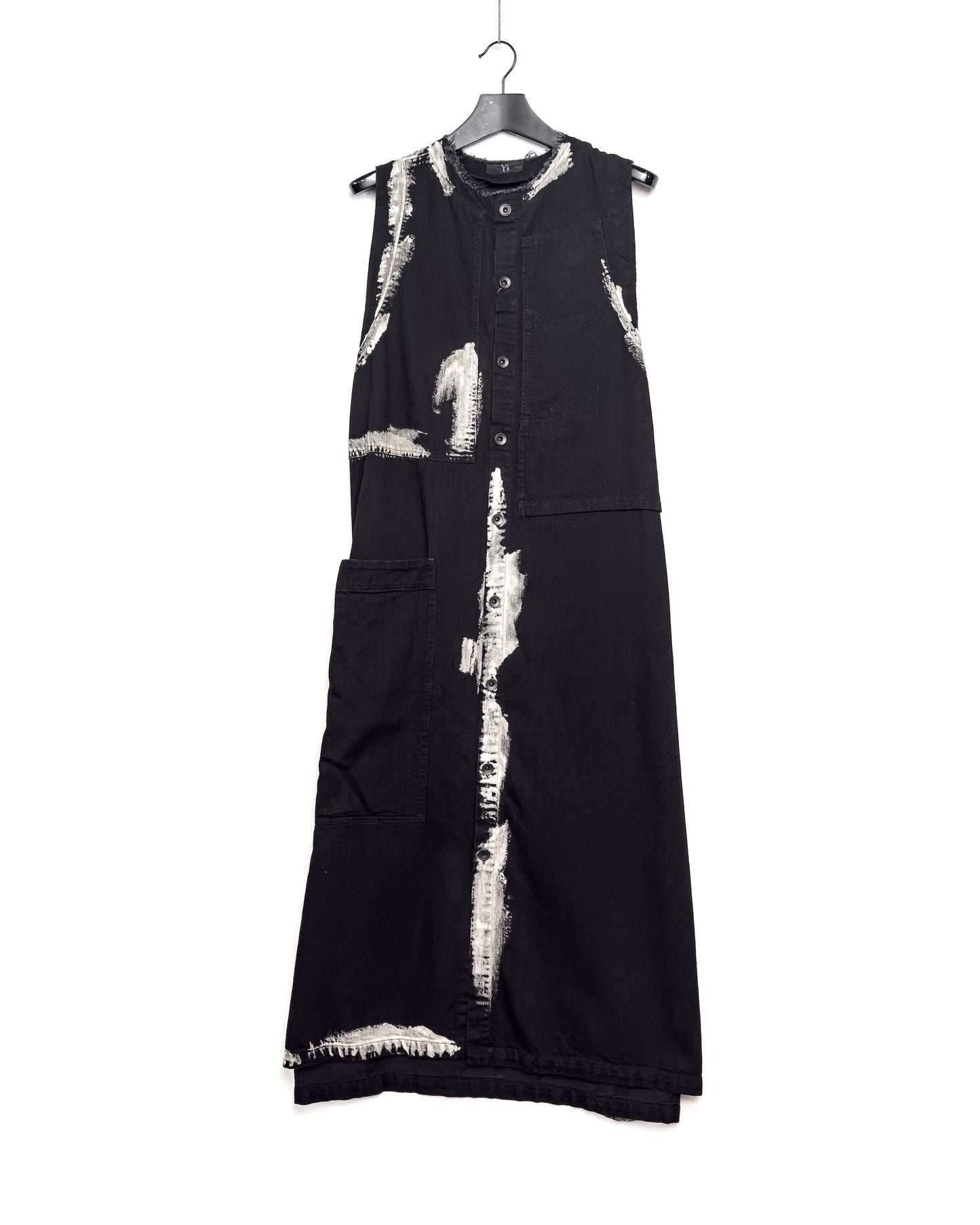 O-patched pk long dress