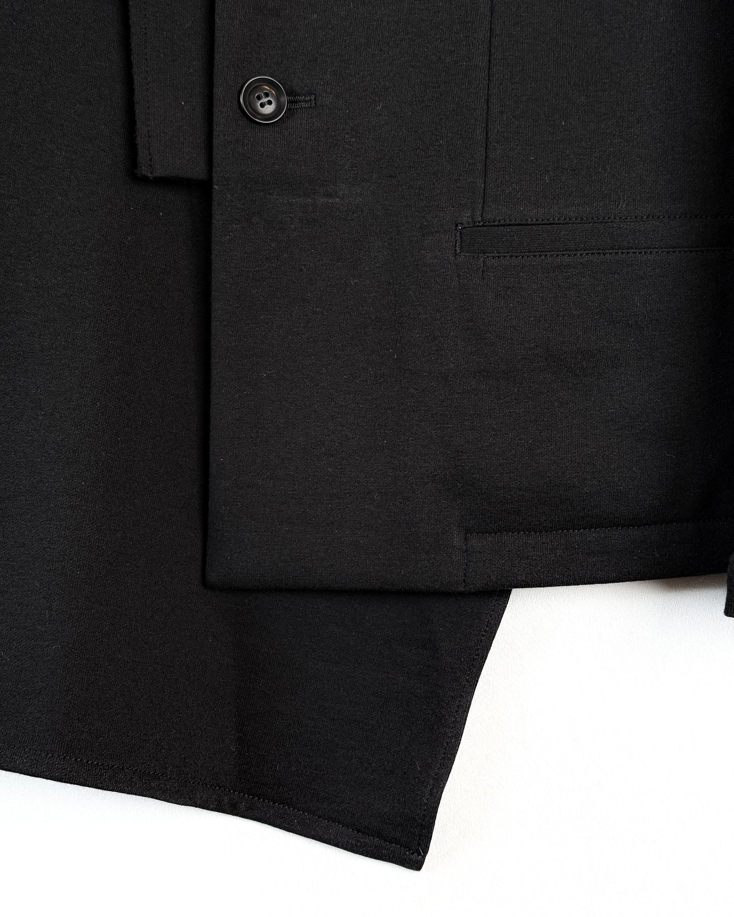 O-right cloth asymmetery jacket