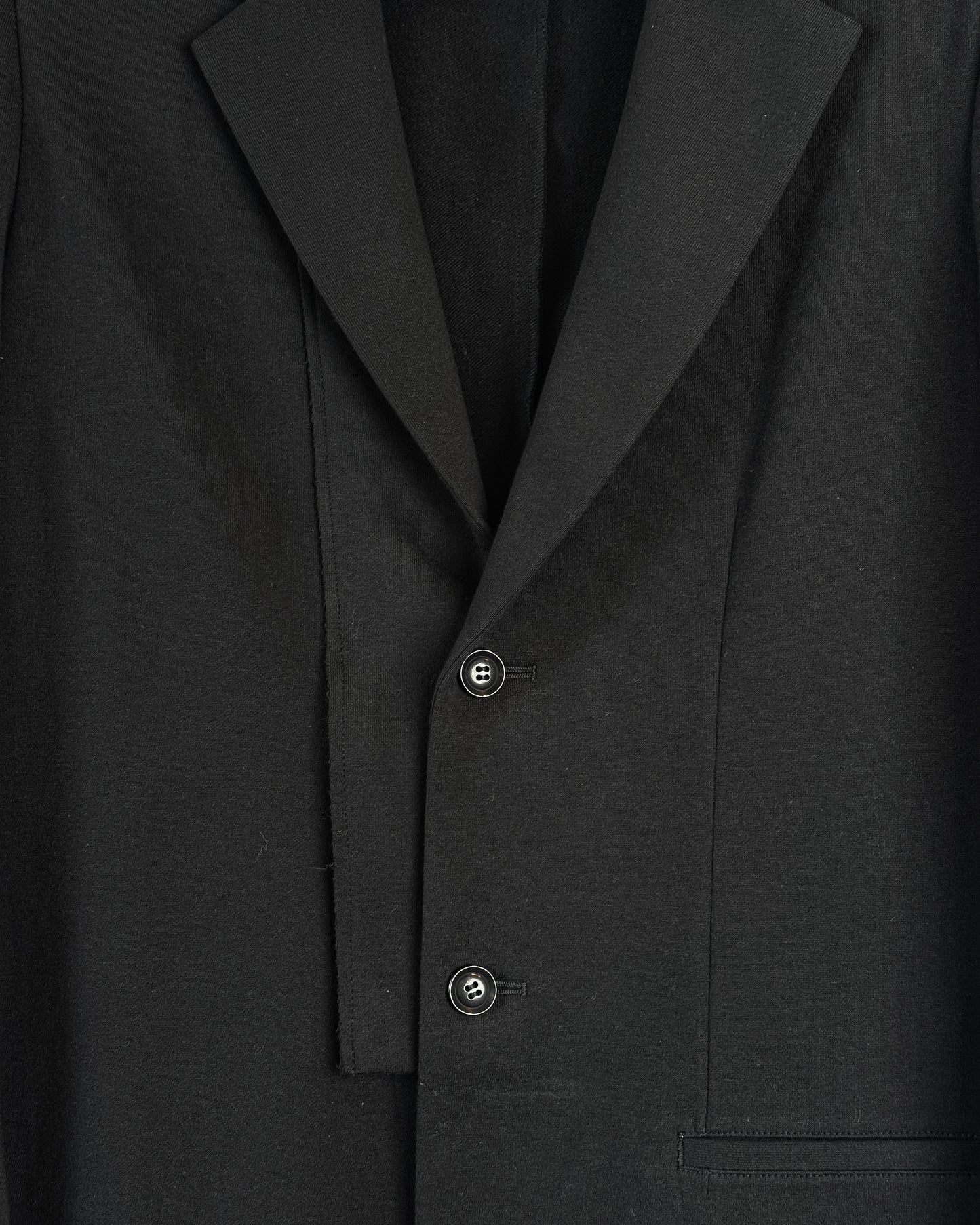 O-right cloth asymmetery jacket