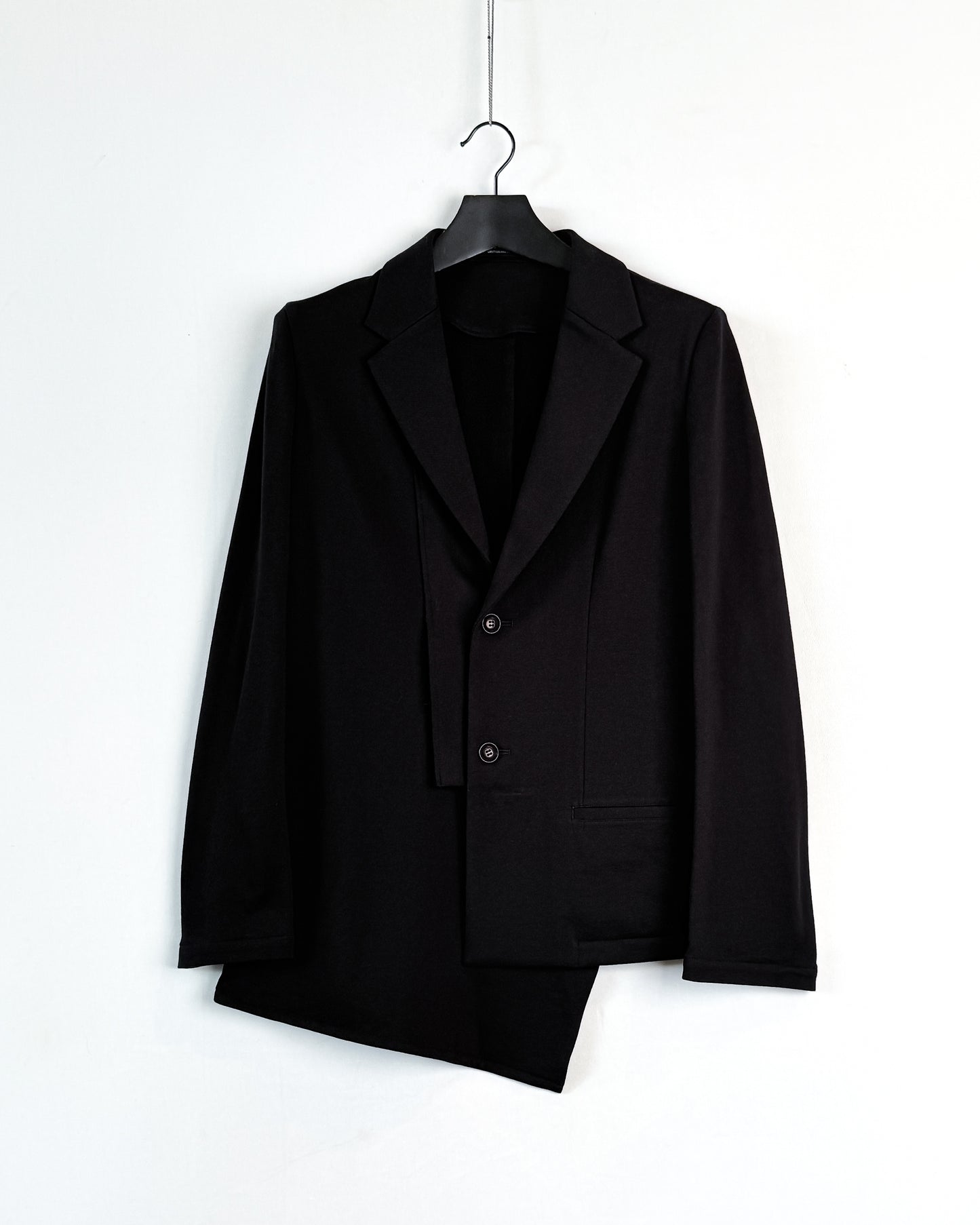 O-right cloth asymmetery jacket