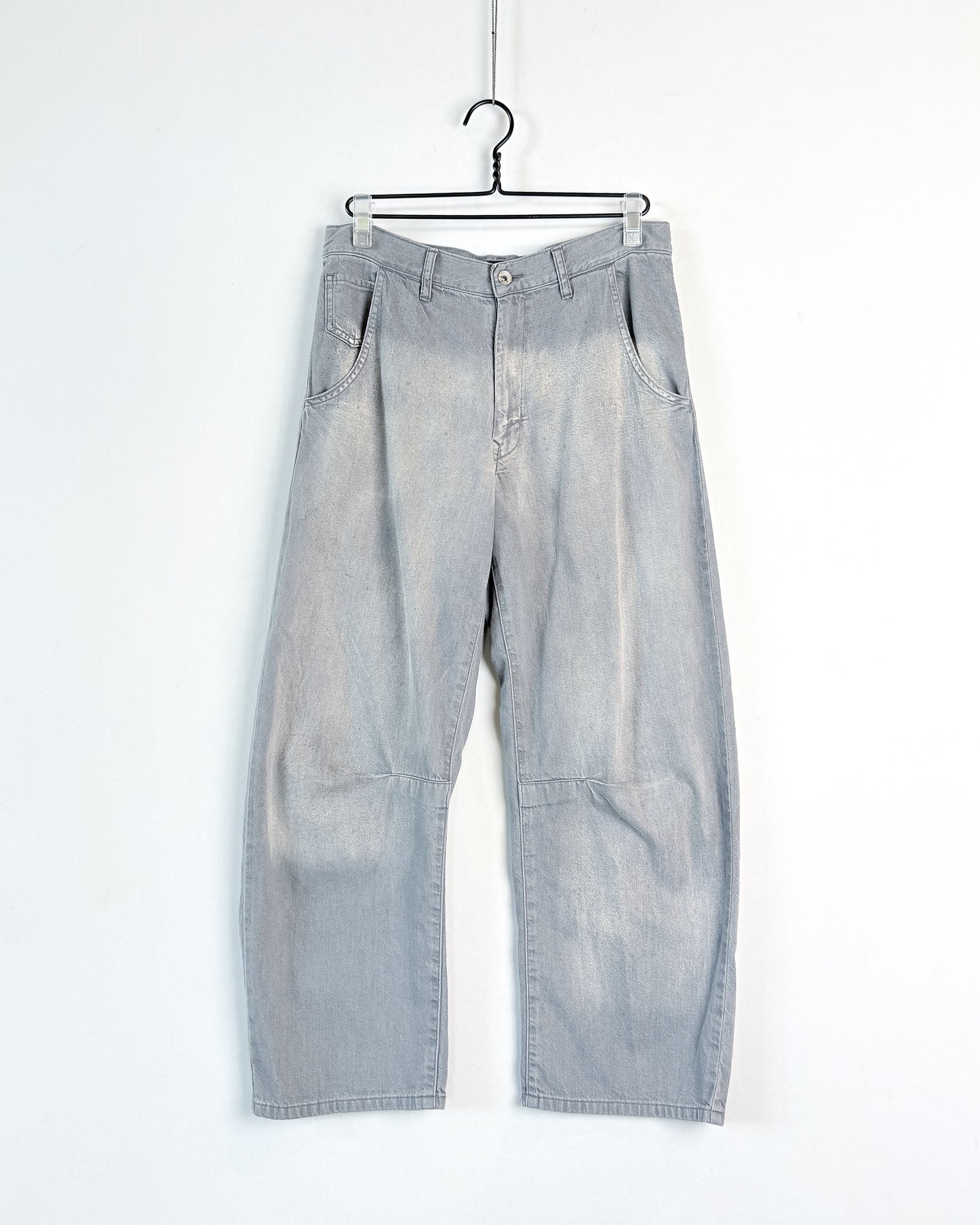 U-wide pants with gusset