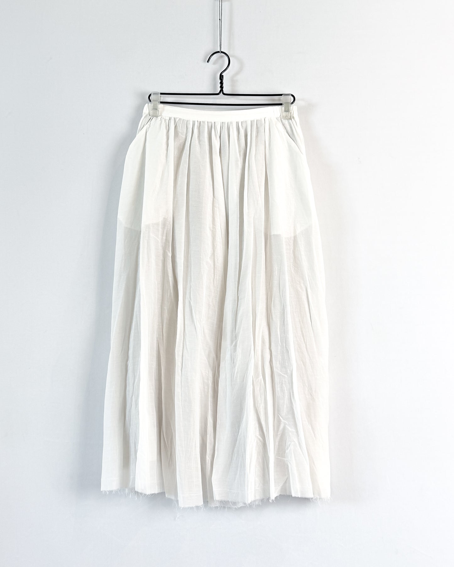 Cotton silk lawn long skirt