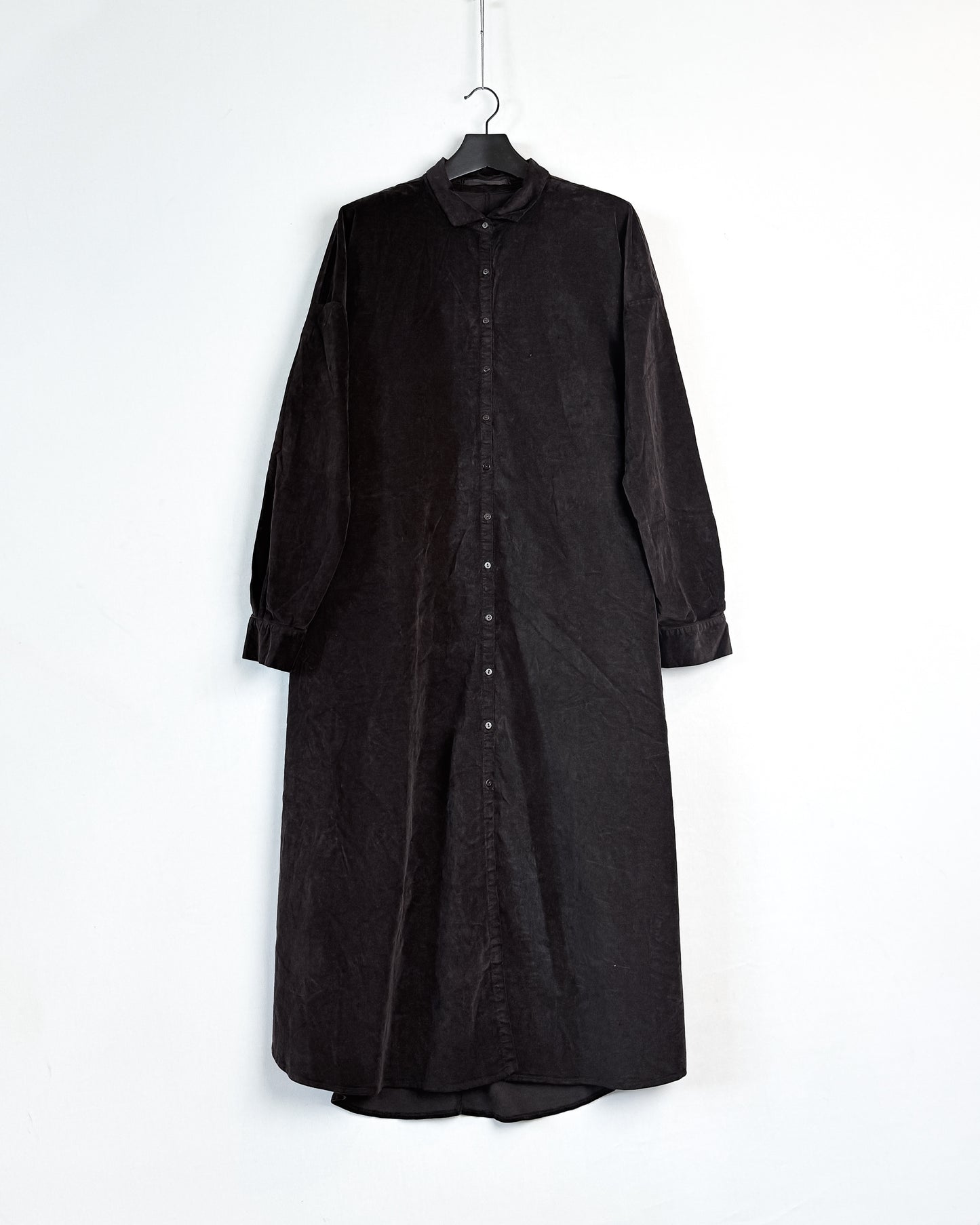 Long shirt dress velvet
