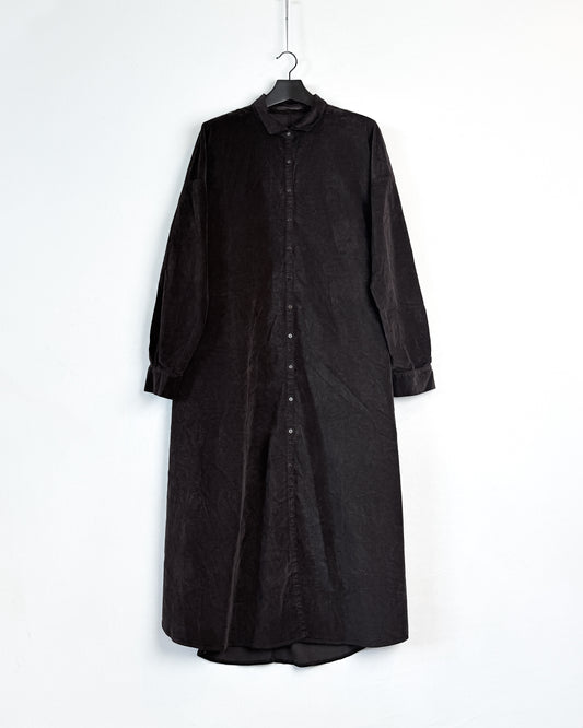 Long shirt dress velvet