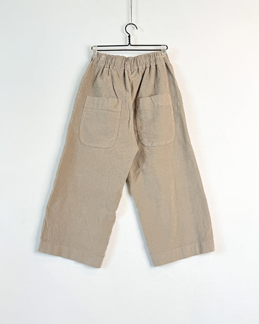 Wide&short trousers velvet