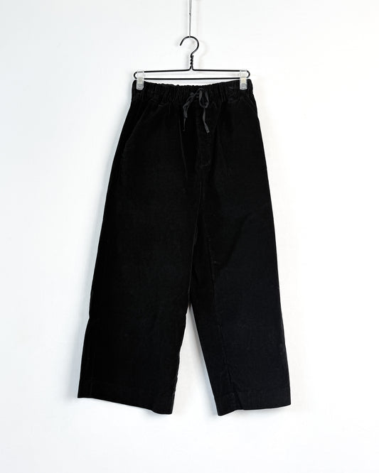 Wide&short trousers velvet