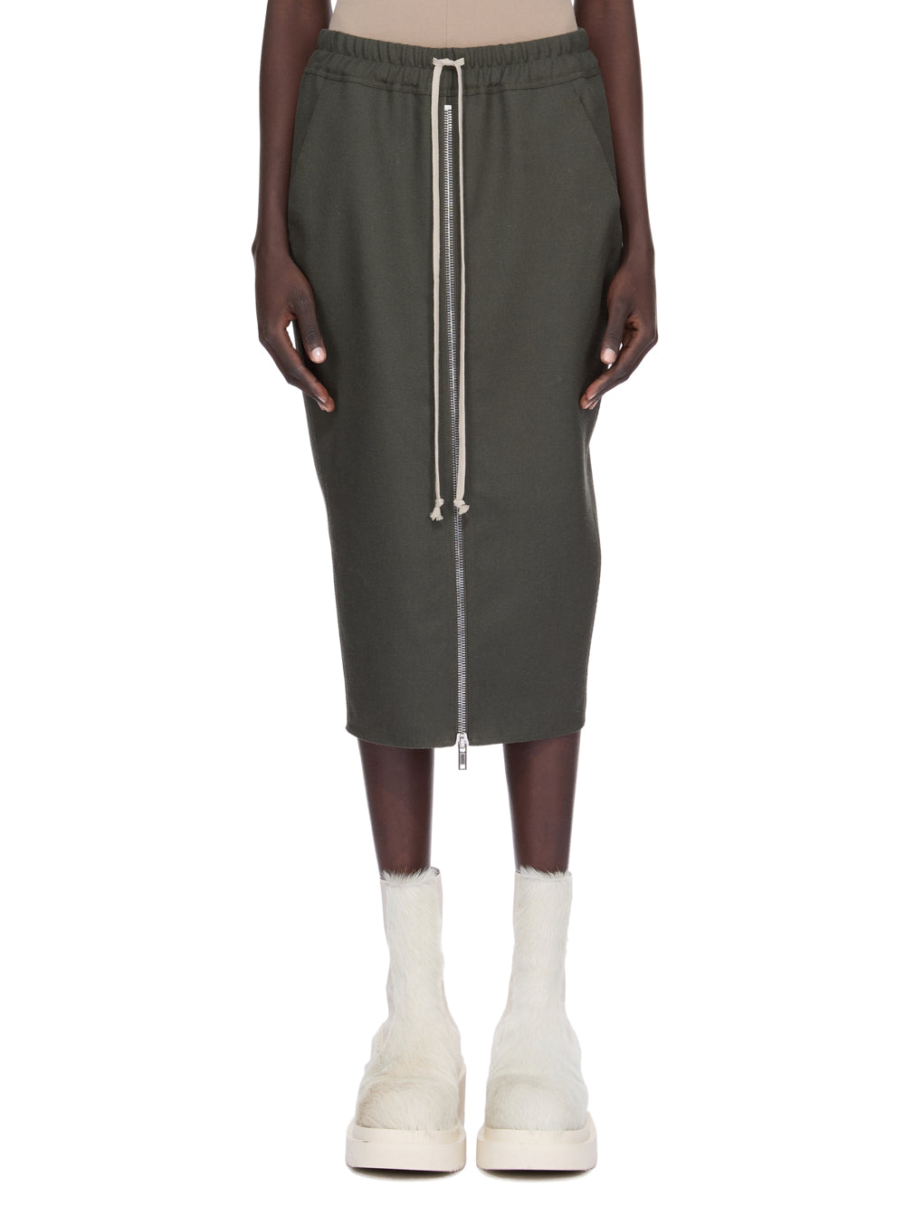 CONCORDIANS-Gonna-zipped short pillar